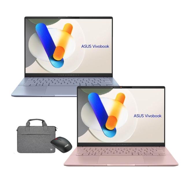 【ASUS 華碩】筆電包/滑鼠組★14吋Ultra 7輕薄AI筆電(VivoBook S S5406SA/Ultra 7-258V/32G/512G/W11/OLED)