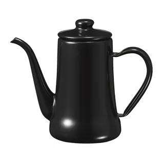 【JIA 品家】福利品-月兔印琺瑯手沖壺/細口壺/咖啡壺0.7L-黑色