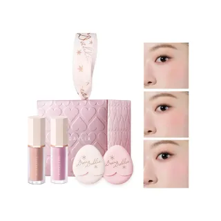 【DEAR DAHLIA】花瓣液體腮紅粉撲組 迷你款 2入組禮盒 韓國百萬銷售品牌 DD 迪雅黛麗奧