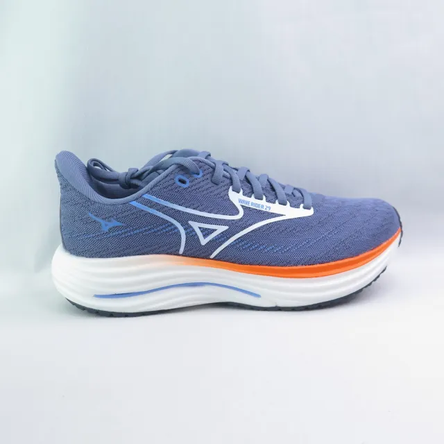 美品 MIZUNO 美津濃】WAVE RIDER 29 男慢跑鞋(J1GC250354 青灰) - momo購物