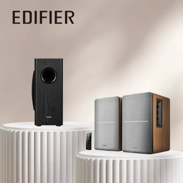 【EDIFIER】R1280DB   2.0聲道藍牙喇叭+T5S重低音(音響/主動喇叭/桌上喇叭 /2.0聲道/藍牙喇叭/重低音)