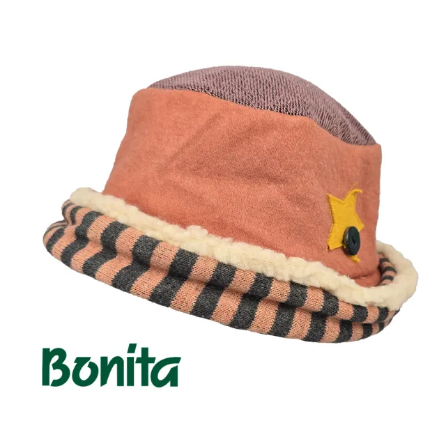 【Bonita 葆倪】日本進口/兒童/星星絨毛反摺童帽/669-4851