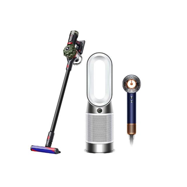 【dyson 戴森】HP11 涼暖智能清淨機 + V8 SV55 無線吸塵器 + HD16 吹風機 普魯士藍 (超值組)