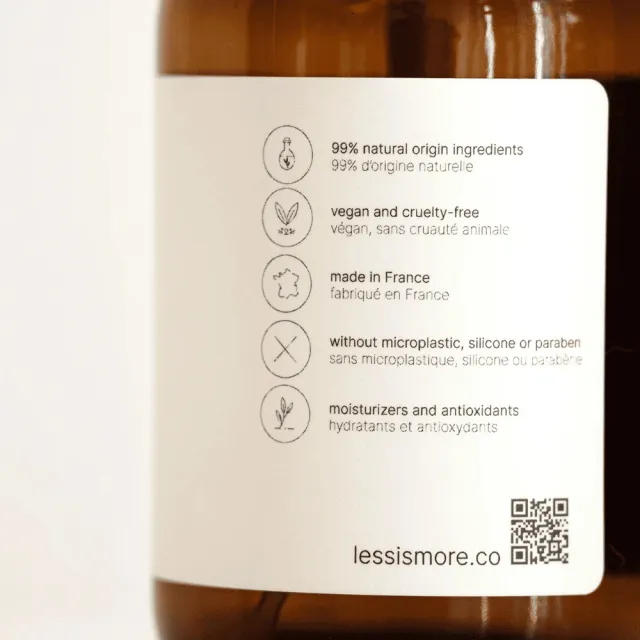 【LESS IS MORE】玻璃洗髮瓶 可重複使用 環保設計 洗髮乳空瓶（500 ml）