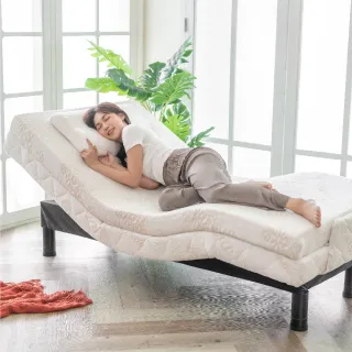 【迪奧斯】德國工藝 OKIN 靜音 單人電動床墊-高科技記憶泡棉床墊10cm厚(M230型新月床-多功能電動床)