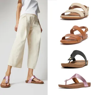 【FitFlop】皮革舒適夾腳/扣環後帶涼鞋-女(多款)