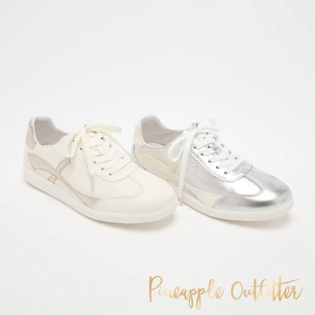 【Pineapple Outfitter】精心拼接流線休閒鞋KATELL(銀色)