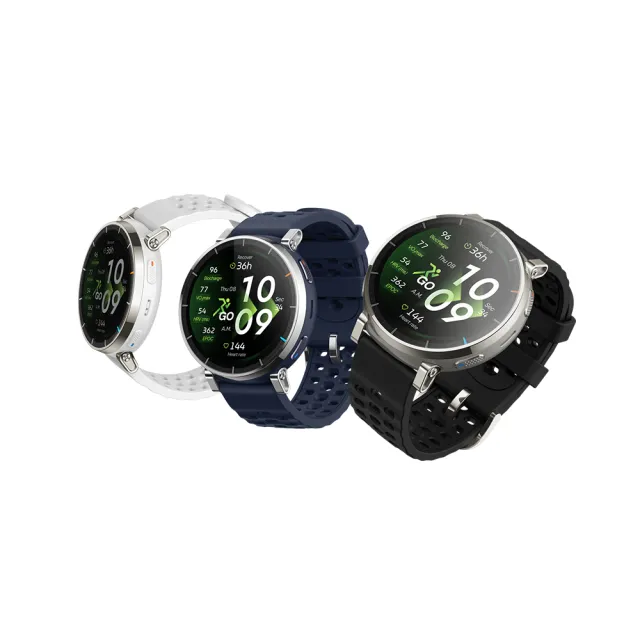 【Amazfit 華米】Active 3 Premium 45mm智慧跑錶(乳酸閾值/跑步功率/觸地時間/內建訓練課程)
