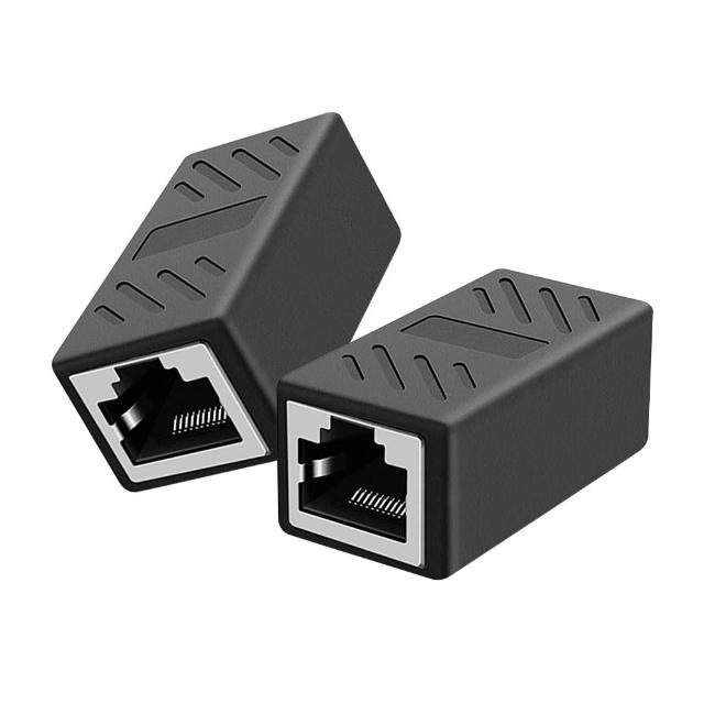 【台灣霓虹】Cat.6 RJ45網線延長連接器2入組
