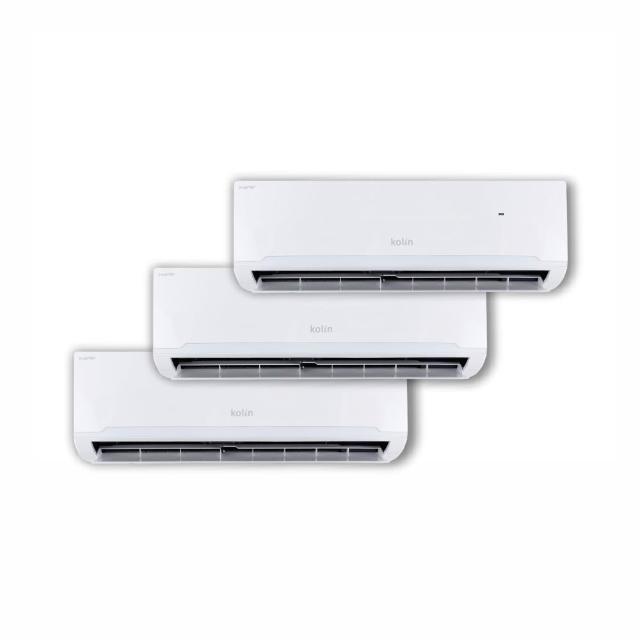 【Kolin 歌林】白金安裝★4坪+4坪+6坪一對三變頻冷暖分離式空調(KDV-P1012M301/PK282DV03Ax2台+PK412DV03A)