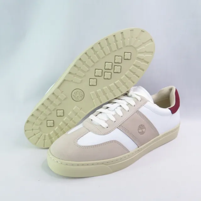 【Timberland】Lisbon Street 男款 休閒鞋(A43GGAFX 白x米紅)