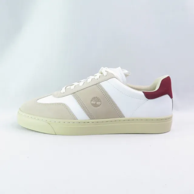 【Timberland】Lisbon Street 男款 休閒鞋(A43GGAFX 白x米紅)