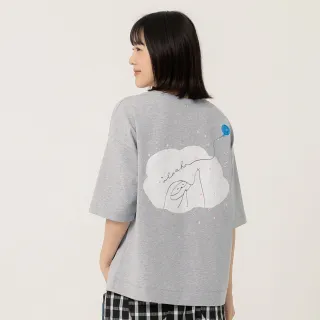 【a la sha】星星抹茶抓氣球剪接造型T