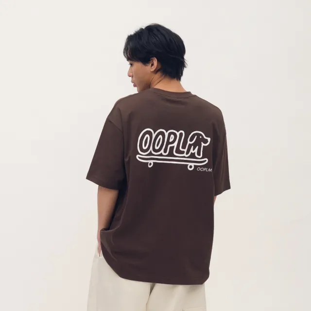 【plain-me】OOPLM 上衣 短袖TEE 男上衣 女上衣 臘腸狗狗滑板_OPM0131-261