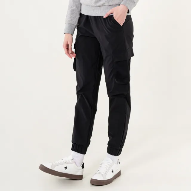 【LE COQ SPORTIF 公雞】休閒潮流平織運動長褲 男女款-2色-LWU81272_LWU82272