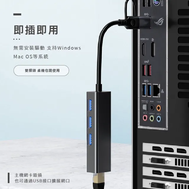 Songwin 3合1 網卡鋁合金集線器(支援OTG功能) UTO-200