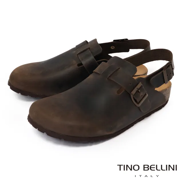 【TINO BELLINI 貝里尼】歐洲進口 BIONATURA 腳床舒適鞋 男款 真皮 軟木軟底鞋 HM0B006-6 (咖啡色)