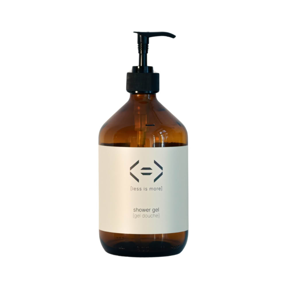 【LESS IS MORE】玻璃沐浴瓶 可重複使用 環保設計 沐浴乳空瓶(500 ml)