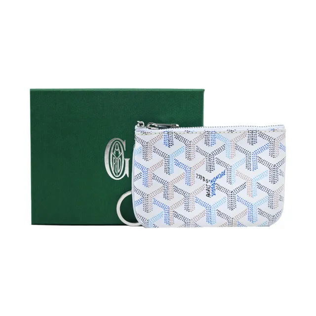 【GOYARD 高雅德】SENAT NANO 零錢鑰匙包-極地藍