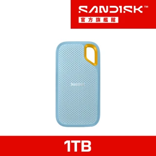 【SanDisk 晟碟】E61 1TB 行動固態硬碟(天藍/SDSSDE61-1T00-G25B/讀寫速度高達1050MB/s/1000MB/s)