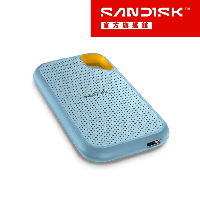 【SanDisk 晟碟】E61 4TB 行動固態硬碟(天藍/SDSSDE61-4T00-G25B/讀寫速度高達1050MB/s/1000MB/s)