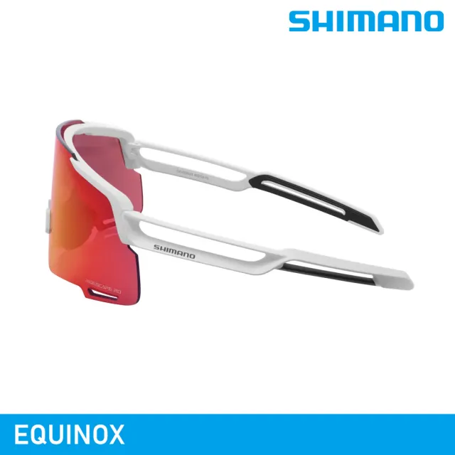 SHIMANO EQUINOX 太陽眼鏡｜霧面白 / RD+透明鏡片 / 城市綠洲 UV400 自行車眼鏡 墨鏡