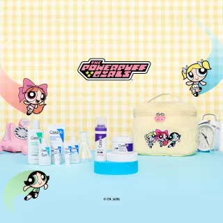 【CeraVe 適樂膚】momo獨家!女神節限定★飛天小女警系列抗老禮盒(極抗痕多肽修護霜+極抗痕A醇緊緻精華)