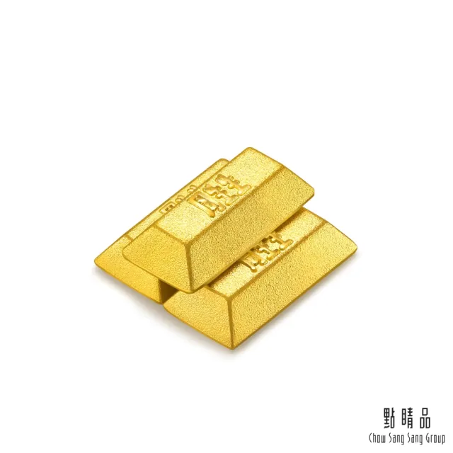 【點睛品】珍藏金磚造型小金豆3塊0.78錢_計價黃金(3克)