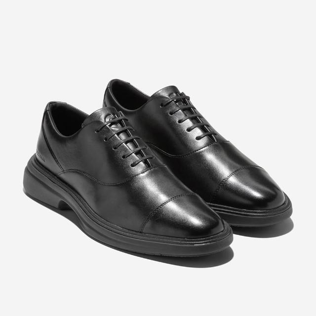 【Cole Haan】OriginalGrand CITYSPECTRE CAP TOE OXFRDS 橫飾牛津鞋 男款寬楦 黑色(C41530)