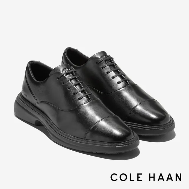 【Cole Haan】OriginalGrand CITYSPECTRE CAP TOE OXFRDS 橫飾牛津鞋 男款寬楦 黑色(C41530)