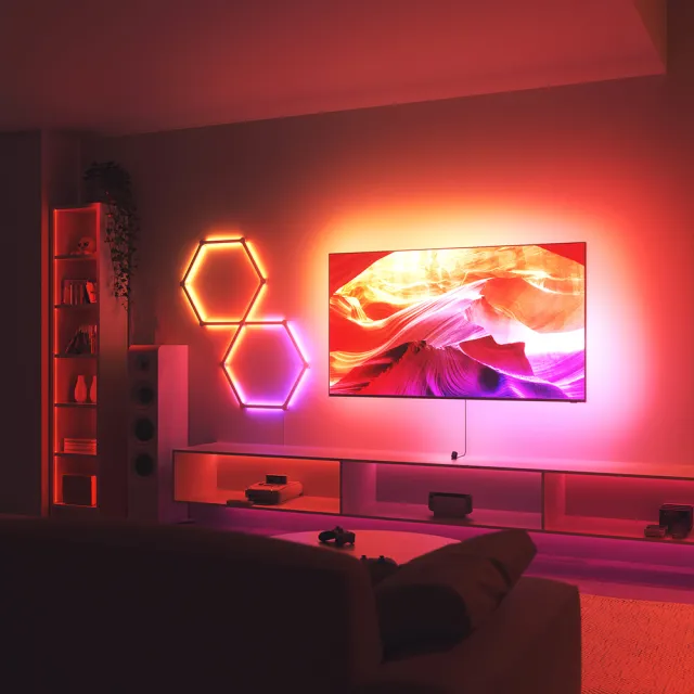 【nanoleaf】4D 電視螢幕同步氛圍燈組5.2M(RGB LED 85吋 音樂 氣氛燈 LED燈 燈帶 燈條 螢幕 電視)