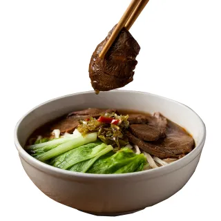 【朱記餡餅粥】紅燒牛肉麵 2入/袋(任選5袋) 內有10包麵+10包牛肉湯+10包酸菜