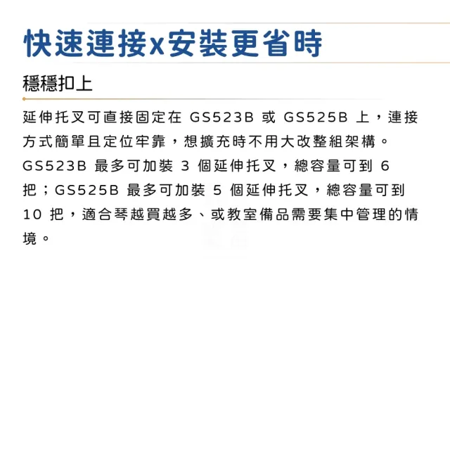 【Hercules 海克力斯】HA205 吉他架擴充配件 適用GS523B GS525B/穩固可靠的支撐(吉他架 電吉他 電貝斯)