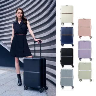 【Samsonite 新秀麗】20吋 MINTER 防盜拉鍊輕量PC前掛釦避震輪登機箱/行李箱/旅行箱(多色可選)