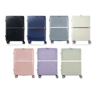 【Samsonite 新秀麗】25吋 MINTER 可擴充大容量防盜拉鍊輕量PC前掛釦避震輪行李箱/旅行箱(多色可選)