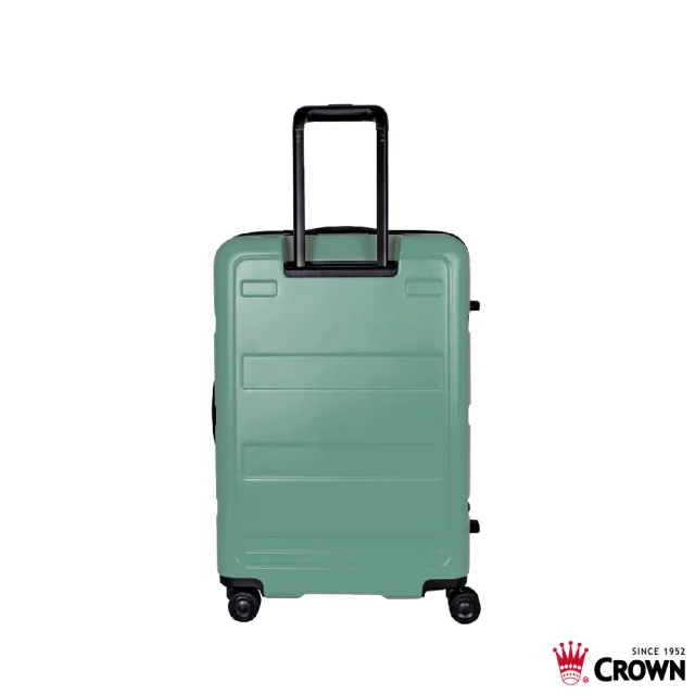 【CROWN 皇冠】21吋 拉鍊拉桿箱 行李箱 旅行箱(霧面/超輕量)