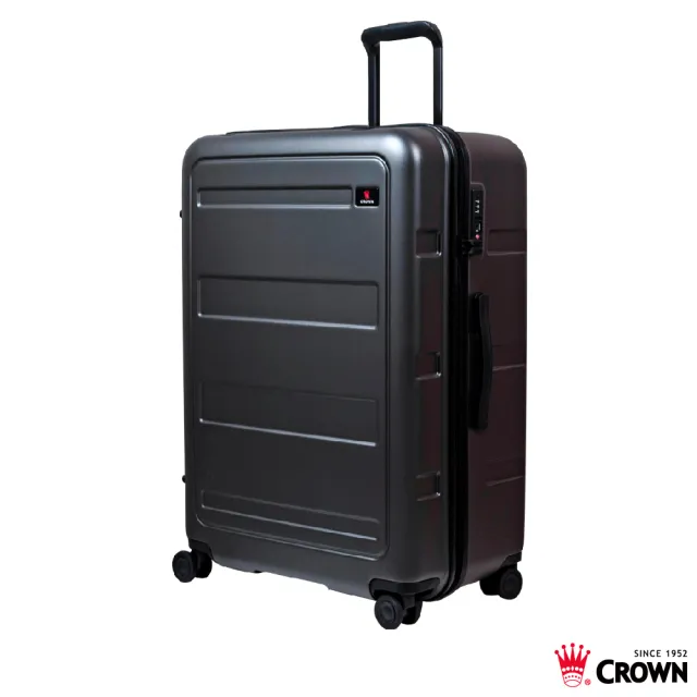 【CROWN 皇冠】29吋 拉鍊拉桿箱 行李箱 旅行箱(霧面/超輕量)