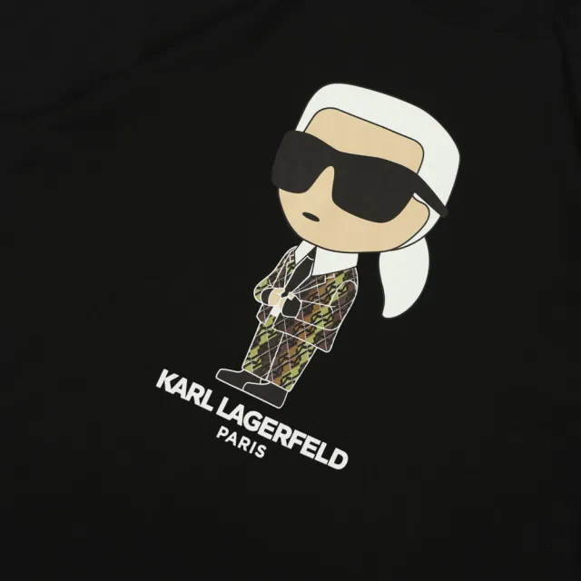 【KARL LAGERFELD 卡爾】幾何格紋 KARL 短t 拉格斐 LAGERFELD西裝卡爾 老佛爺 純棉 圓領 短袖 T恤 @1734EO5