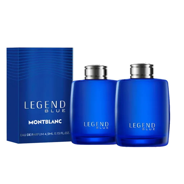 【MONTBLANC 萬寶龍】傳奇紳藍淡香精 4.5ML 小香 同款2入組 (專櫃公司貨)