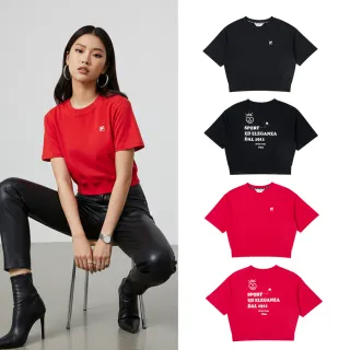 【FILA】女版短袖T恤/短版T恤/運動服飾(兩色任選)