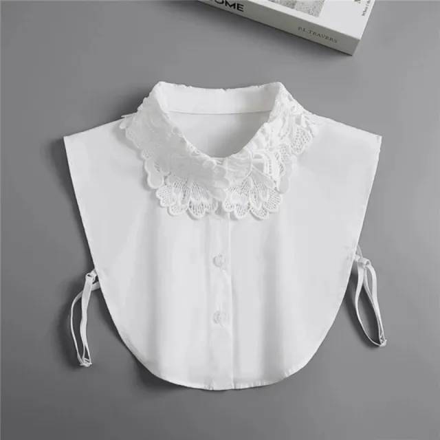 【米蘭精品】現貨限搶 假領子襯衫領片(雪紡尖領通勤層次感女裝配件10款74ko26)