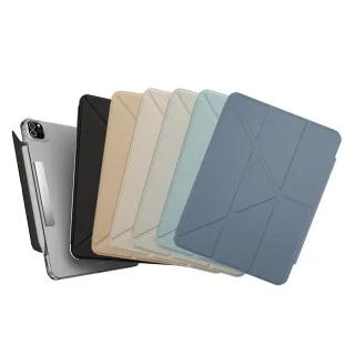 【MAGEASY】iPad Pro/Air 13吋 FACET 全方位支架透明背蓋保護套(支援最新2026 iPad Air 13吋 (M4))