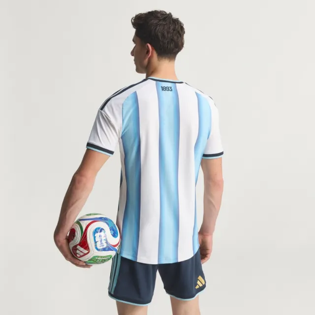 【adidas 愛迪達】世界盃 阿根廷 主場球員版球衣  涼感 男 JM5897