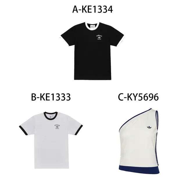 【adidas 愛迪達】圓領短袖T恤 單肩背心 TPE CITY TEE 男女 A-KE1334 B-KE1333 C-KY5696