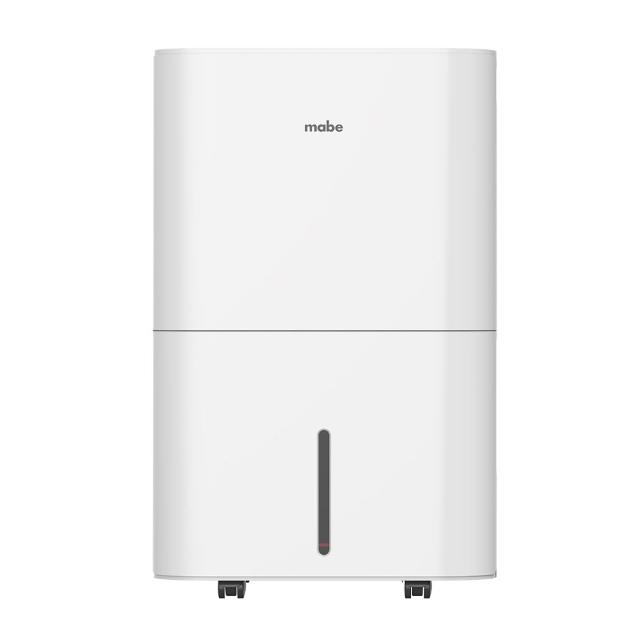 Mabe美寶 MPER70LW 除濕機，採用B式除濕方式，每日除濕量達12L以上，適合20坪以上空間使用。水箱容量5L以上，支援連續排水接管，白色系設計，高62cmx寬40cmx深29cm，重量20kg。具備連續除濕、設定開始時間、定時功能、濕度設定除濕等特殊功能，不織布濾網易清潔，890W功率，能源效率第二級，適用室溫5-35°C，噪音僅51dB，110V/60Hz電源，定頻馬達，中國製造，保固1年，BSMI許可T39084。