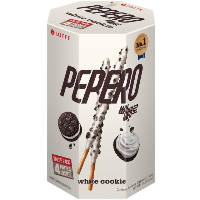【Lotte 樂天】PEPERO白巧克力口味餅乾棒分享盒 兩入組