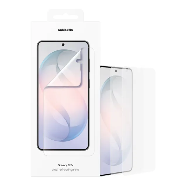 【Samsung 三星】Galaxy S26+ 原廠抗反光螢幕保護貼 -內附 2片保貼 (EF-US947)
