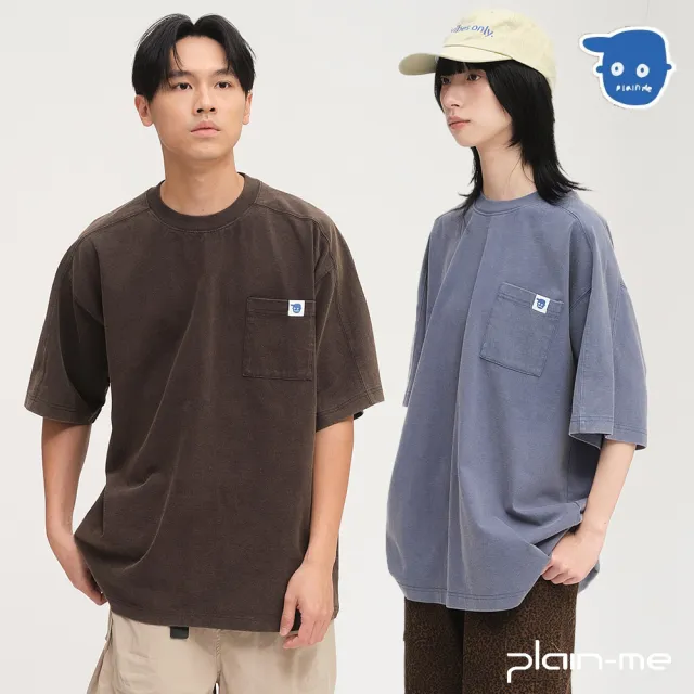 【plain-me】小P社長 水洗 短TEE 短袖 男短袖 女短袖 上衣_PLN0139-252
