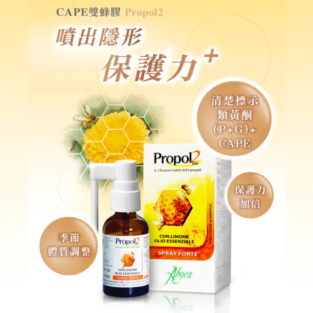 【Aboca 維奇草本】EMF雙蜂膠噴劑 30ml/瓶