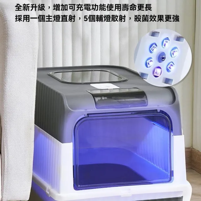 【Quality 聚家】全封閉貓砂盆 寵物廁所 抽屜式貓砂盆 除臭貓砂盆（防止漏沙/雙通道/防臭外溢/大空間）